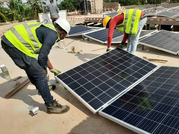 solar system installation